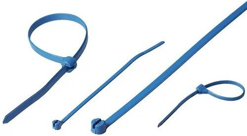 HELU TY523M-PDT Kabelbinder Blau Detektierbar 92mm x 2,4mm 100 Stück - Bild 1