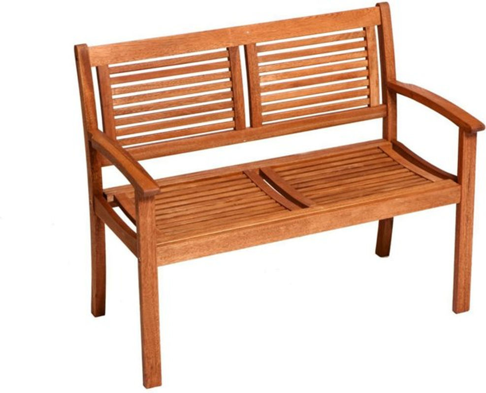 Merxx Gartenbank Cordoba aus Eukalyptus-Holz, 2-Sitzer, braun, B/H/T: 110 x 90 x 58 cm - Bild 4