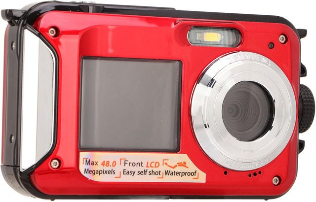 Honor Action Camera mit 48 MP, Full HD 2,7 K, 16X Digitalzoom und Doppel-Display in Rot - Bild 1