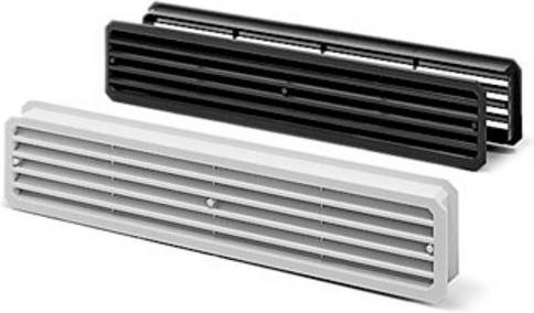 Helios Lüftergitter LTGB aus Kunststoff in Weiß oder Braun - Bild 1