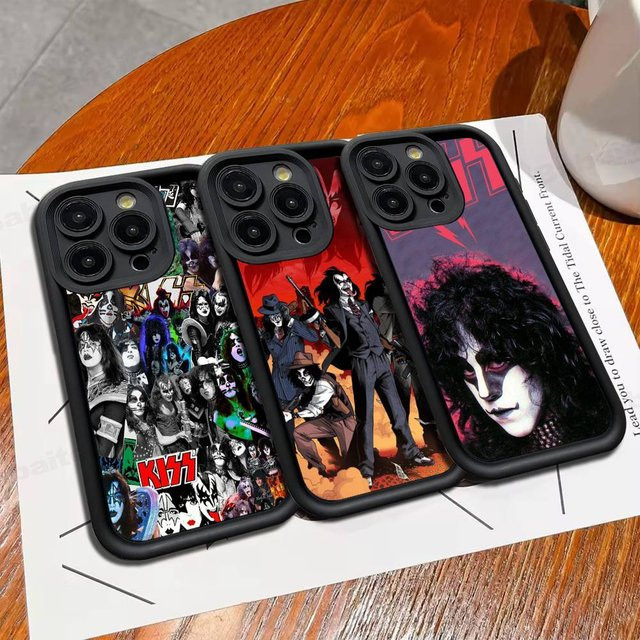 Rock Band K-Kiss Handyhülle für iPhone 17 16 15 14 13 12 11 Pro Max in Multicolour, sturzsichere weiche Schutzhülle - Bild 1