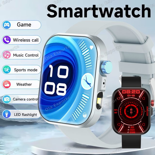Ola Esporte Smartwatch, Silber, Silikon, Herren - Bild 1