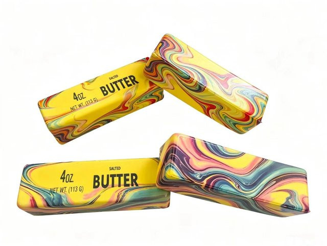 Butterstift Fidget Spielzeug, Squishy, Käse-Stift, Dekompressions-Stress-Angst-Linderungs-Spiel, Knet-Streich-Spielzeug - Bild 1