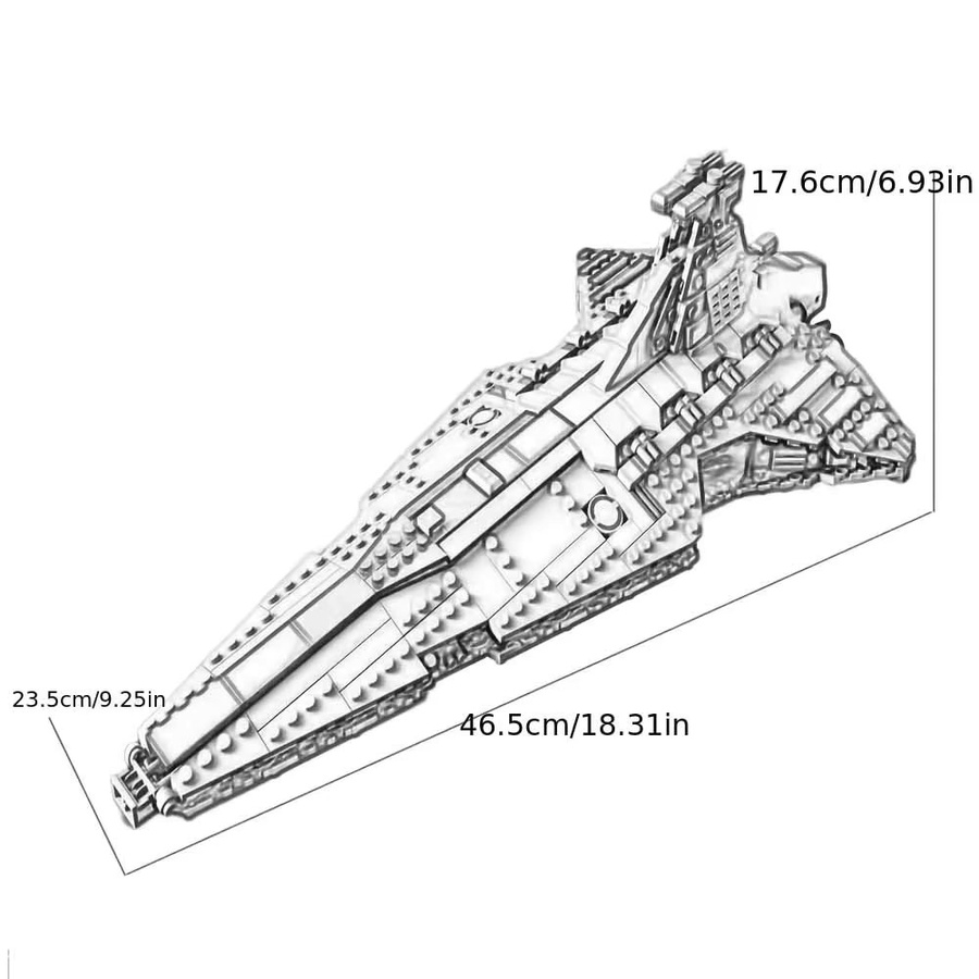 Doinbby Movie Galactic Assault Cruiser, Bausteine, Weltraum-Kampfschiff-Modell - Bild 2
