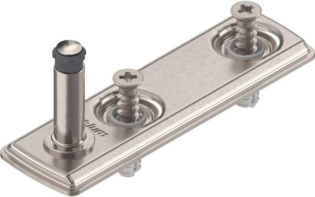 Blum Korpusbefestigung Aventos HK-XS Expando in Nickel-Optik aus Edelstahl - Bild 1