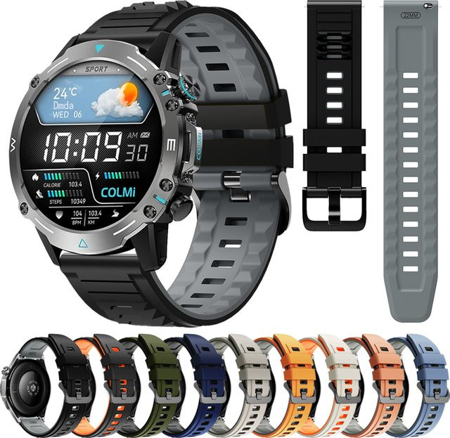 COLMI Uhrenarmband Silikon, 22 mm, Unisex - Bild 1