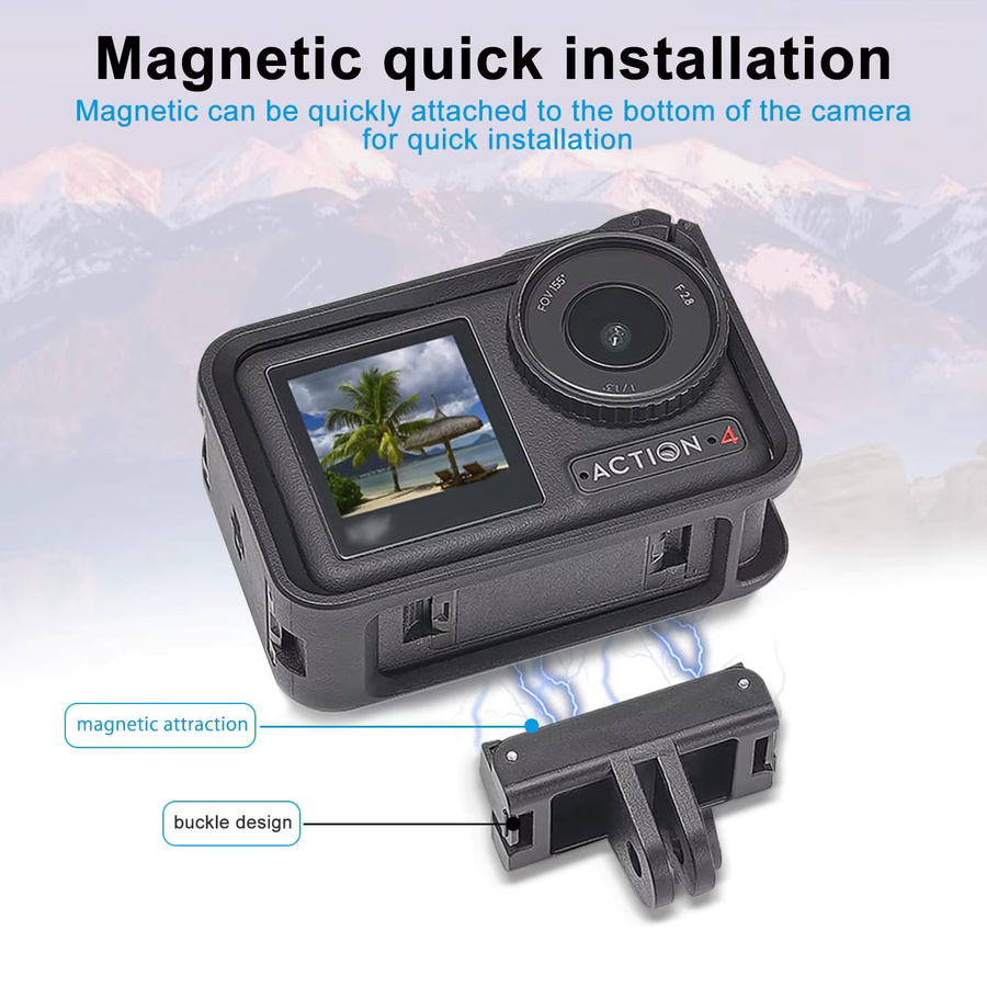 DJI Magnetischer Schnellwechseladapter für Osmo Action 5 Pro, Action 4 und Action 3 in Schwarz - Bild 4