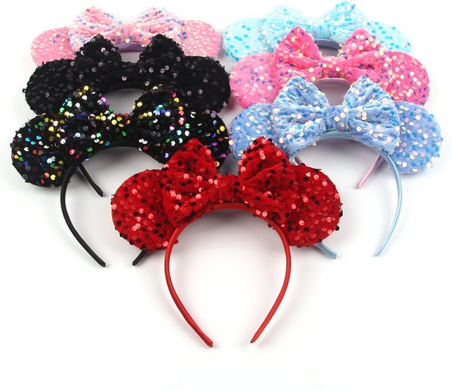 Disney Haarband, Mickey Pailletten, Kinder - Bild 1