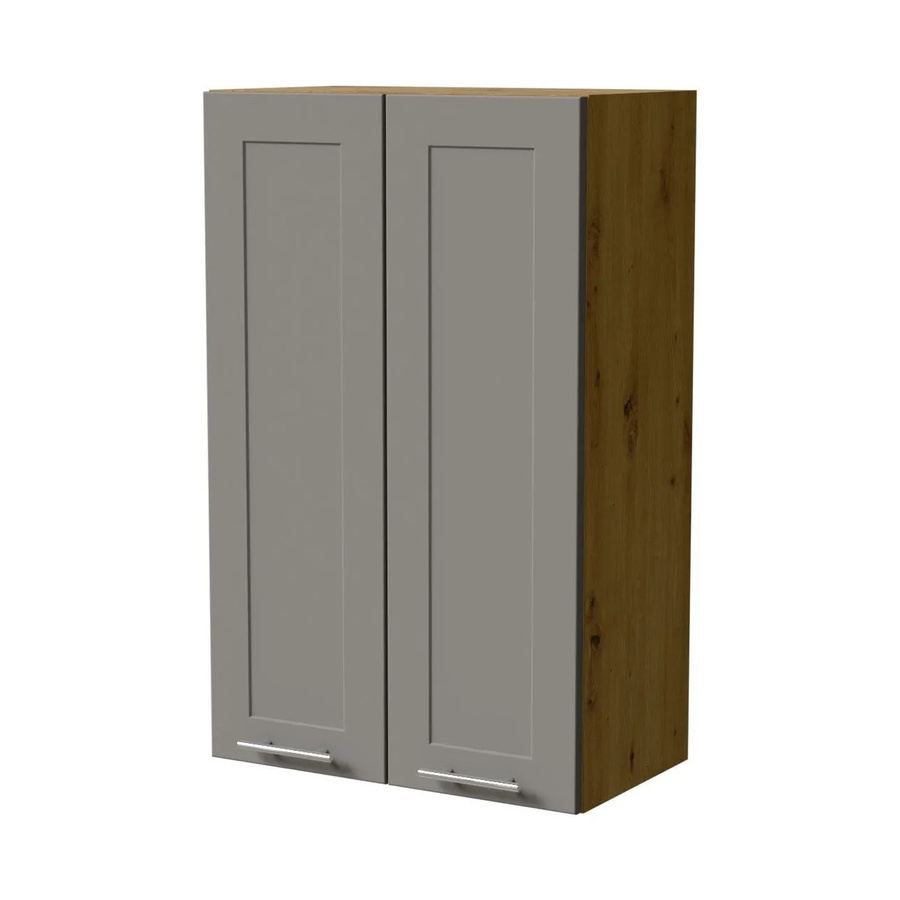 Feldmann-Wohnen Hängeschrank Oslo W4 Küchenschrank Eiche Artisan und Dust Grey Matt mit Soft-Close-Türen, B/T/H: 60 x 32,5 x 96 cm - Bild 2