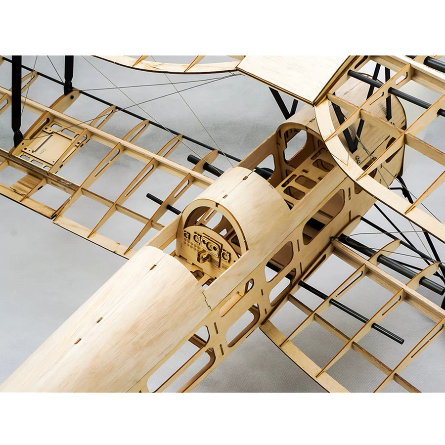 Real hawk TigerMoth DH-82 Flugzeugbausatz, RC Flugzeuge, Holz - Bild 2