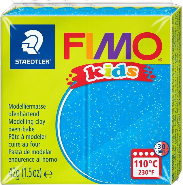 FIMO Modelliermasse Glitter-Blau - Bild 1