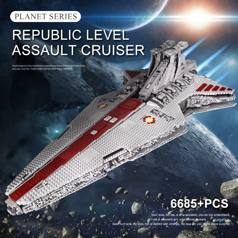 Mould King Star Plan Republic Attack Cruiser Star Destroyer Modellbausatz - Bild 4