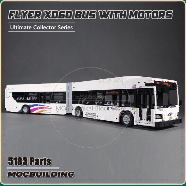 MOCBUILDING XD60 Gelenk Bus, Bausteine, Fahrzeuge - Bild 1