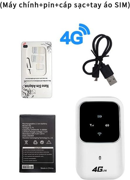 NDUP H80 Tragbares WLAN-Modem Jenet 4G LTE MiFi-Hotspot in Weiß - Bild 1