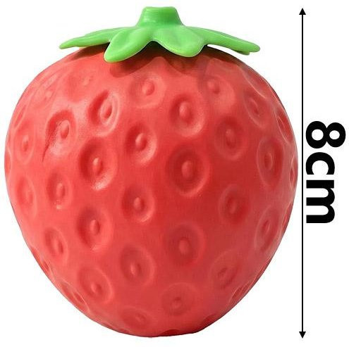Kawaii Erdbeer Squishy Stressball, Fidget Spielzeug - Bild 1