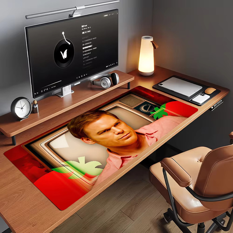 Dexter Morgan Mauspad XXL Schreibtischunterlage in Multicolour mit rutschfester Kante für PC und Laptop - Bild 5