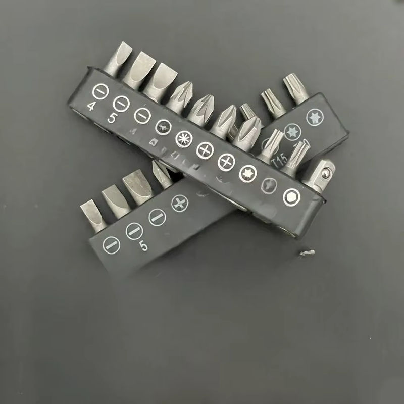 Binoax 10er Set Kreuzschraubendreher Bits mit 60 mm Verlängerungsstange in Schwarz für Elektrowerkzeuge und Holzbearbeitung - Bild 7