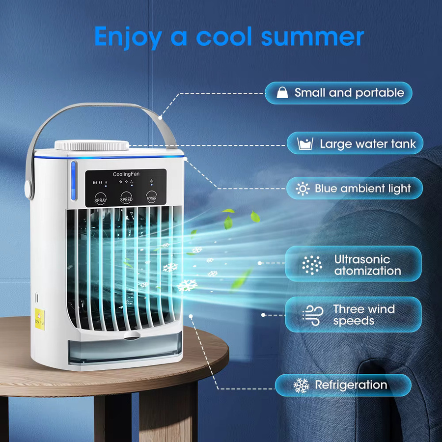 AFDEAL Mini Klimaanlage Luftkühler Monobloc in Weiß - Bild 2