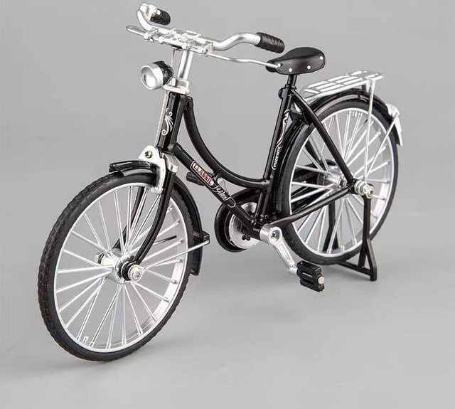 Linyi toy Fahrrad Bausatz 1:10 schwarz Metall - Bild 1
