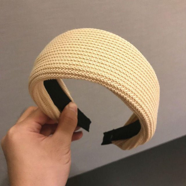 Pickerr Stirnband & Haarspange, Retro-Karomuster, beige, Unisex - Bild 1