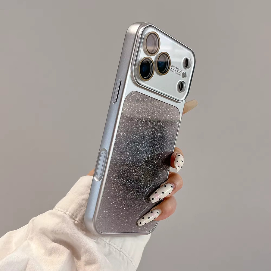 KASONPAI Stoßfeste Glitzer-Handyhülle mit Farbverlauf für iPhone 15, 16 und 17 Serien in Multicolour - Bild 2