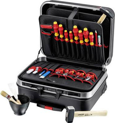 Knipex BIG Basic Move Elektro Werkzeugkoffer 24-teilig Schwarz mit Einsätzen B/T/H: 515 x 430 x 280 mm - Bild 2