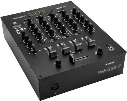 Omnitronic PM-422P DJ Mixer in Schwarz mit Bluetooth und USB-C - Bild 1