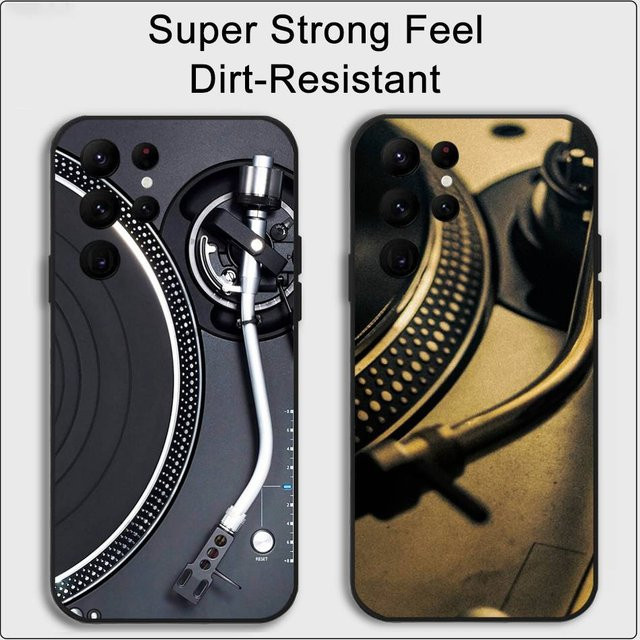 Technics DJ Handyhülle für Samsung Galaxy S21 S22 S23 S24 S25 FE Plus in Schwarz - Bild 1