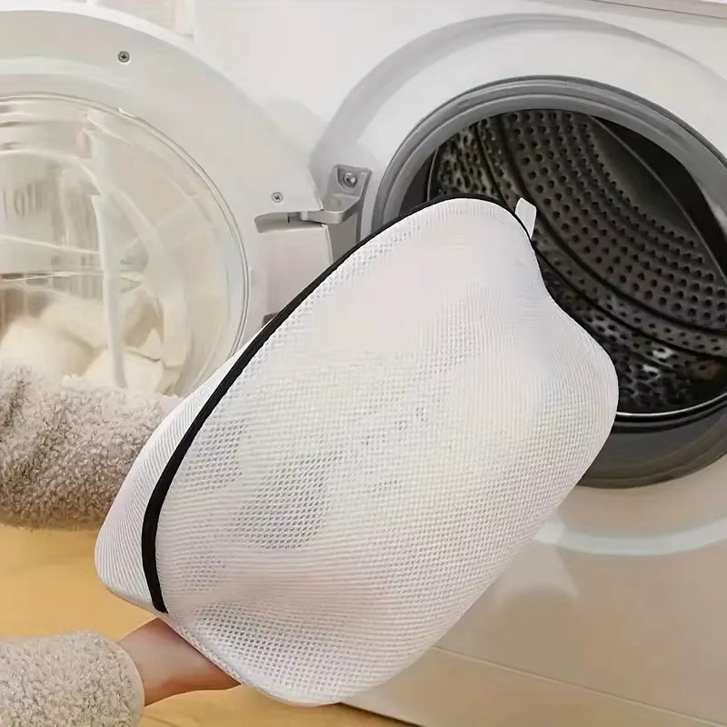 2er Set YOCITY Netz-Wäschebeutel mit Reißverschluss in Schwarz und Weiß für Feinwäsche, Sneaker, Socken und BH - Bild 4