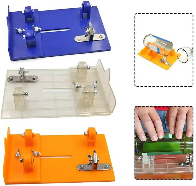 Ninth World DIY Universal Glasflaschen-Schneidemaschine aus Metall mit verstellbarer Größe für Weinflaschen und Dekorationen - Bild 1