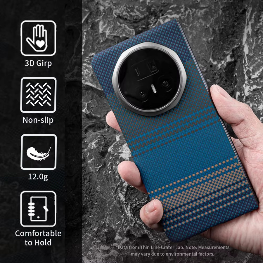 DIXSG Slimlight Magnetgehäuse aus Kohlefaser-Aramid und Kevlar für Honor Magic V5 und Honor Magic V6, Schwarz und Rot - Bild 3