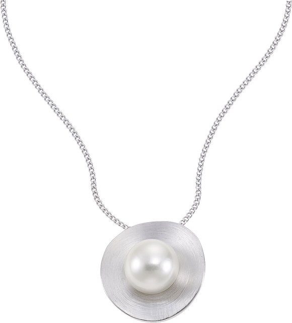 Zeeme Pearls Halskette 925 Silber, Perle, Damen, 45 cm - Bild 1