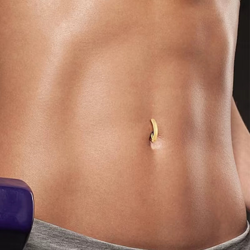 mling Bauchnabelpiercing Clicker, Edelstahl, Unisex - Bild 2