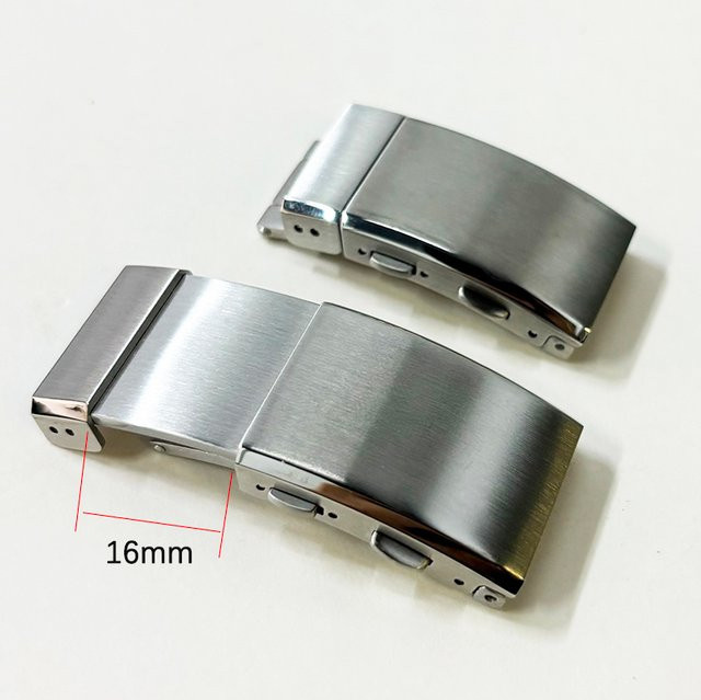strapfreak Uhrenverschluss Verlängerung Faltschließe, Edelstahl, Silber, Unisex - Bild 1