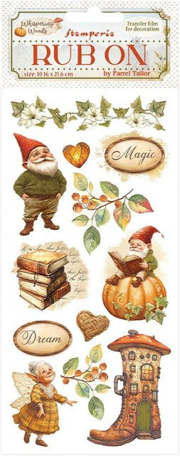 Rub On Transferfolie Whispering Woods Gnome - Bild 1