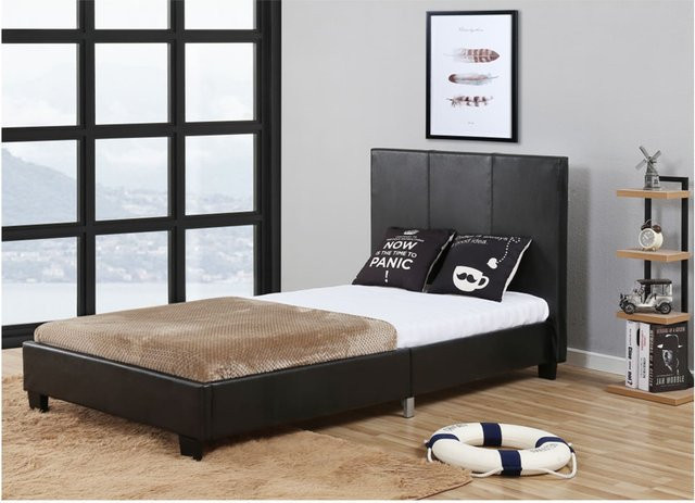 HTI-Living Doppelbett Fina in Schwarz aus Massivholz, B/T: 180 x 200 cm - Bild 1