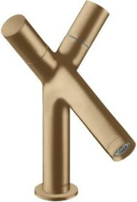 Hansgrohe Axor Starck A 2-Loch-Waschtischarmatur in Brushed Bronze mit Pop-up-Abfluss - Bild 1