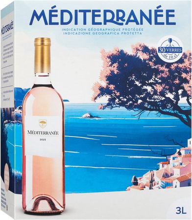 Les Vins du Littoral Méditerranée Rosé IGP, trocken, Roséwein, 2025, 3 l