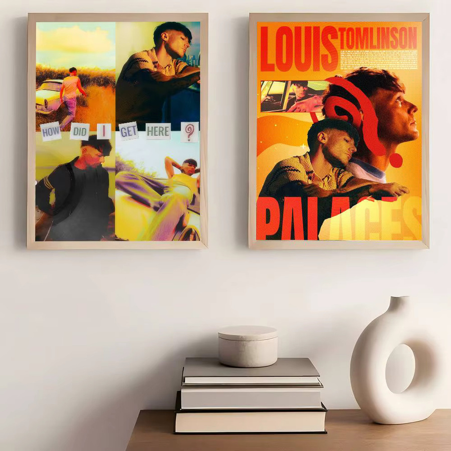 L-Louis T-Tomlinson How Did I Get Here Anime-Poster als selbstklebender wasserfester Papieraufkleber in Mehrfarbig - Bild 2