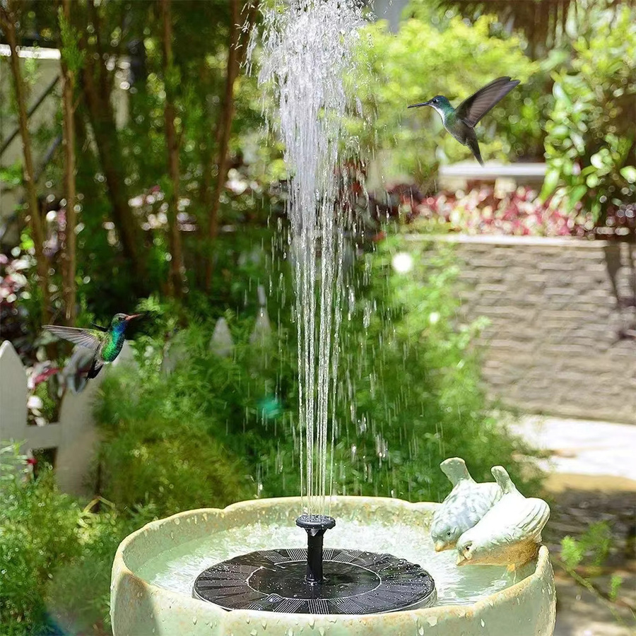 ZRGAE Solar Wasserfall Brunnen für Garten, Pool und Teich als dekorative Mini-Vogelbad-Dekoration für Outdoor-Bereiche - Bild 4