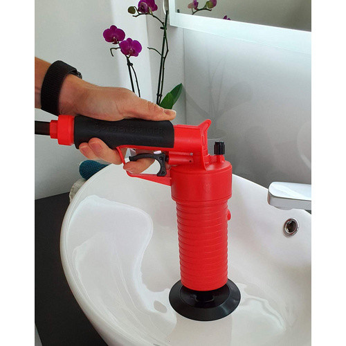 Rothenberger Industrial Pressluft-Rohrreiniger aus Kunststoff in Rot - Bild 2