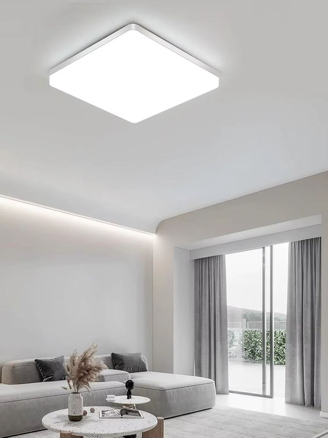 Quadratische LED-Deckenleuchte mit 48 W und kaltweißem Licht 6500 K - Bild 3