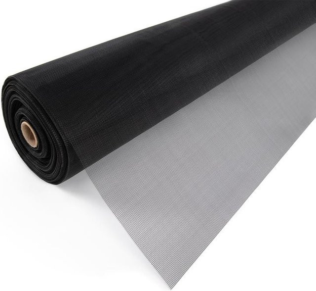 XIHE Moskitonetz-Geweberolle aus Polyester in Schwarz, zuschneidbar für Innen- und Außenbereich, Breite: 200 cm, Länge: 300 cm - Bild 1