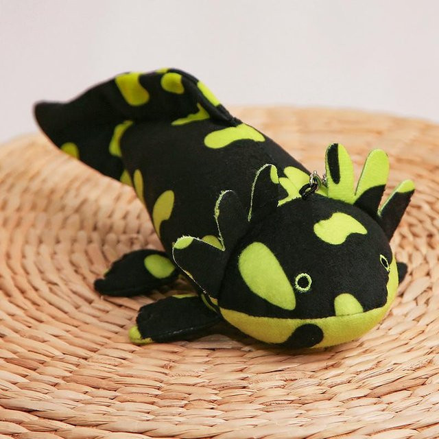 Kidsly Cartoon Salamander Plüschpuppe Anhänger, Grün, 23cm - Bild 1