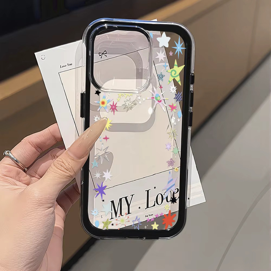 Transparente TPU Schutzhülle für Apple iPhone 17 Pro Max, 16, 15, 14, 13, 12 Pro Max in Bunt - Bild 2