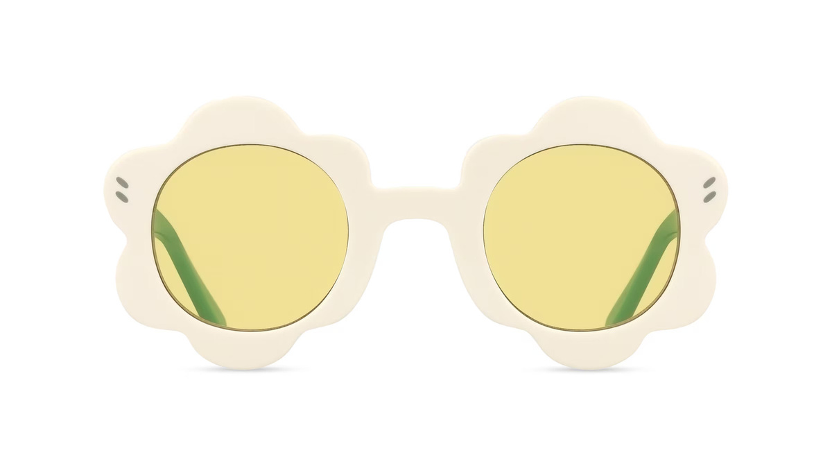 Stella McCartney SC4043IK Sonnenbrille, Vollrand, Quadratisch, Acetat, Unisex, Weiß - Bild 1