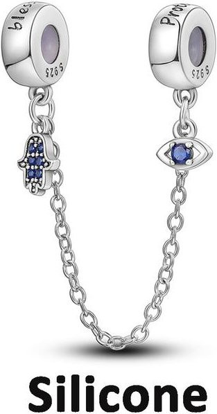 Lily there Spacer Stopper Clip Charms, 925 Silber, Damen - Bild 1