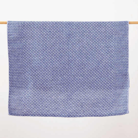 Vieböck Leinen-Geschirrtuch mit Grafik in Blau, B/H: 50 x 70 cm - Bild 1