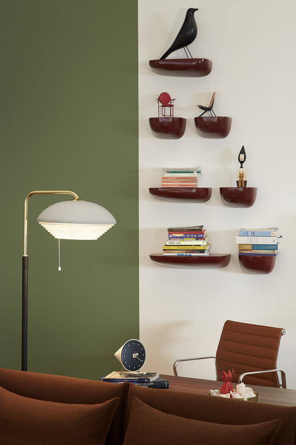 Vitra Corniches Wandablage in Rot mit organischer Form - Bild 2