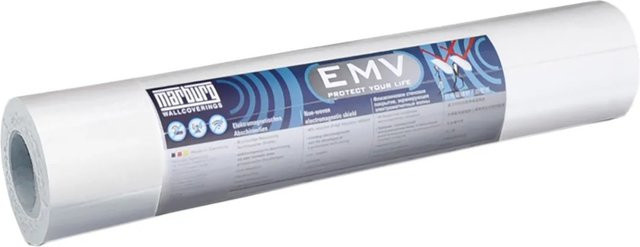 Marburg Elektromagnetisches Abschirmvlies EMV Weiß, rollbar, B: 0,52 m, L: 10,05 m - Bild 1